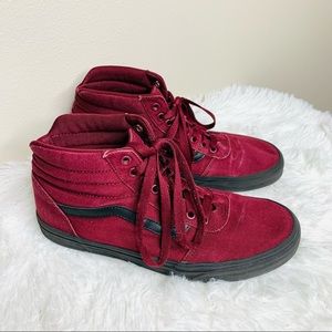 Vans Sk-8 Hi High Top Maroon Sneakers